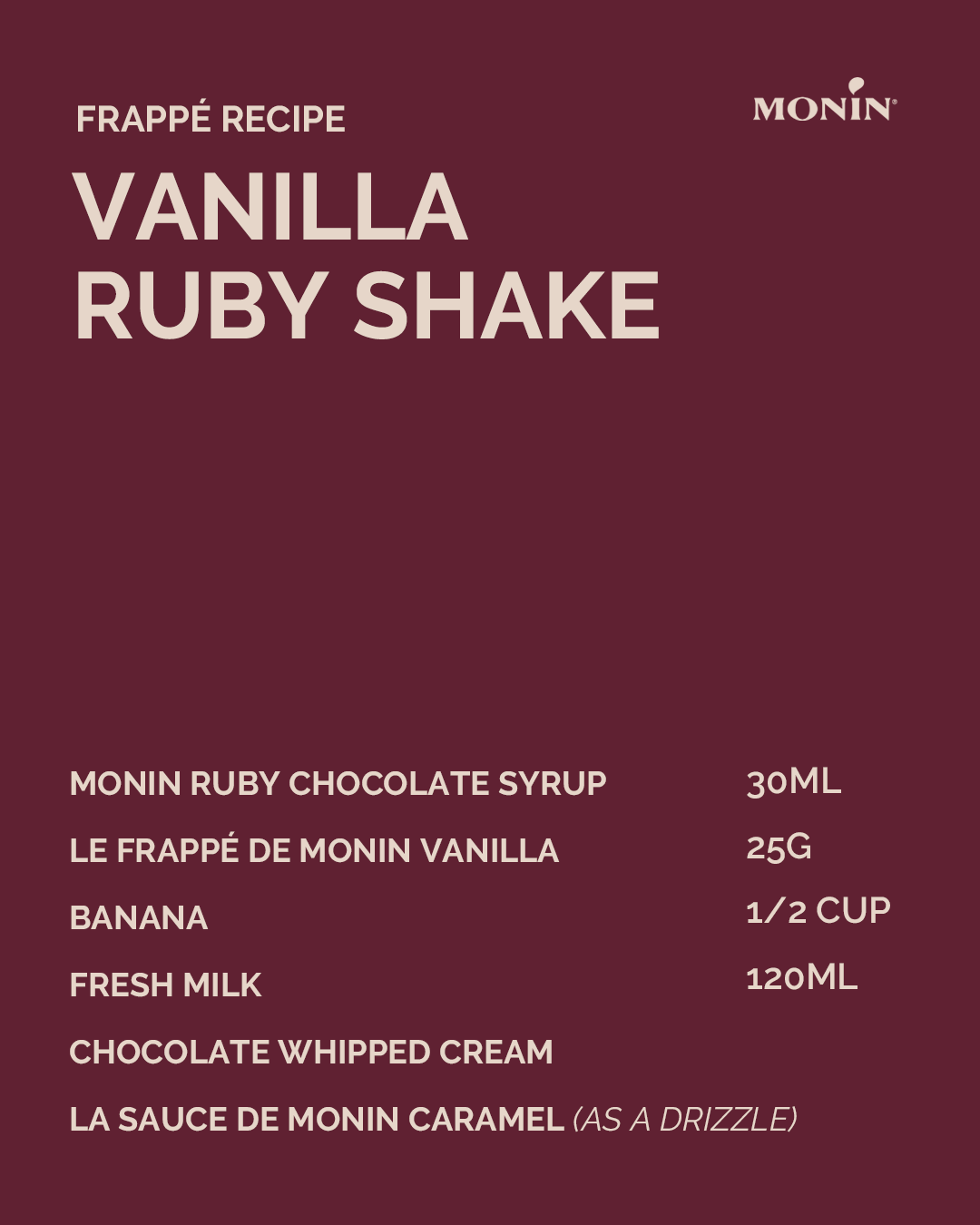 Vanilla Ruby Shake