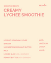 Creamy Lychee Smoothie