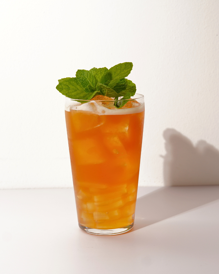Peach Tea with Ume Crystal Jelly