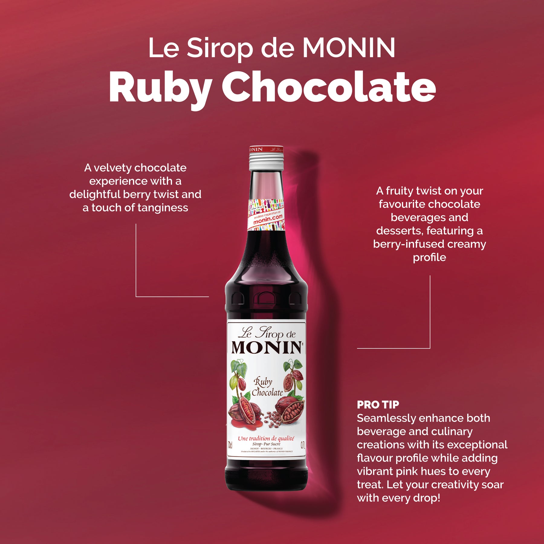 Le Sirop de MONIN Ruby Chocolate