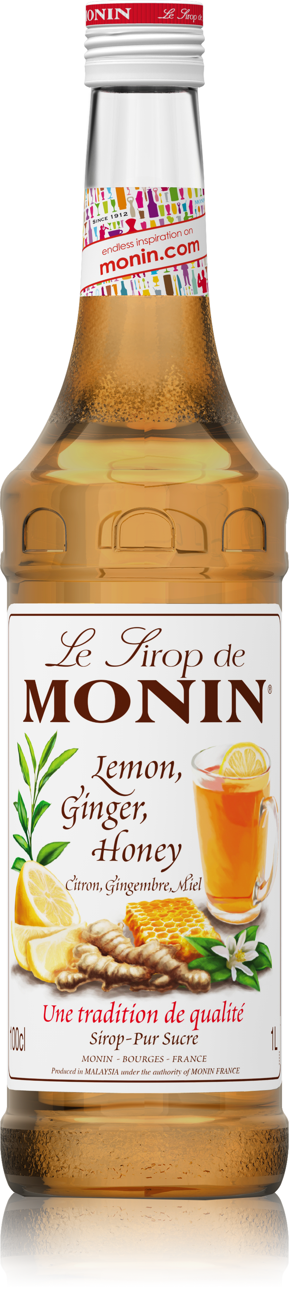 Le Sirop de MONIN Lemon, Ginger, Honey