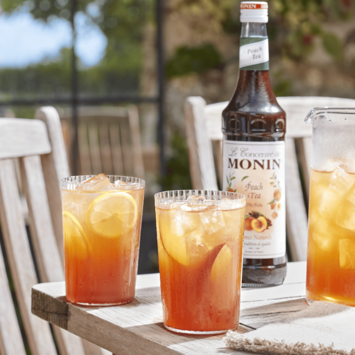 Peach and Wild Strawberry Iced Tea - MONIN 1912 