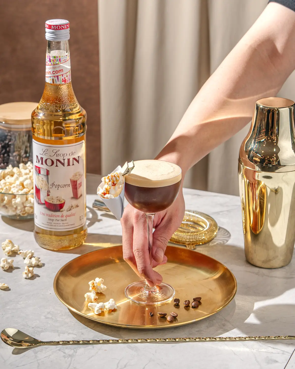Popcorn Espresso Martini - MONIN 1912