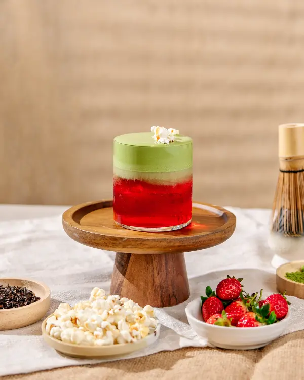 Popcorn Strawberry Matcha - MONIN 1912