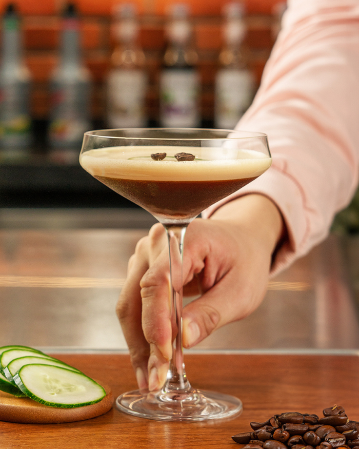 Salted Cucumber Espresso Martini