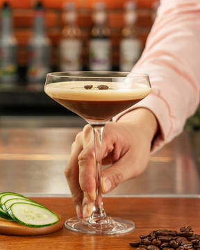 Salted Cucumber Espresso Martini