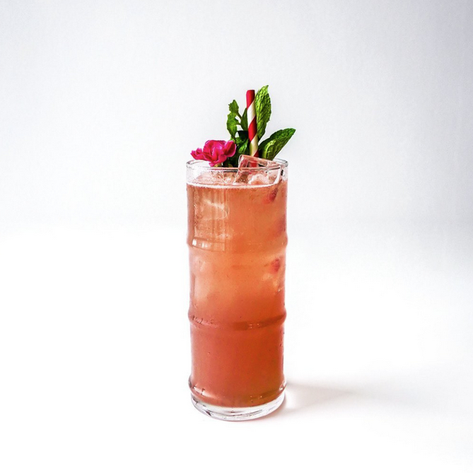 Raspberry Ginger Rum Iced Tea - MONIN 1912 