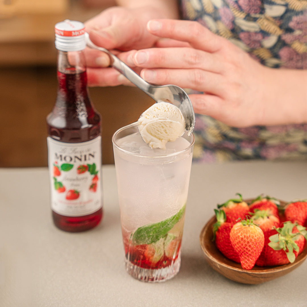 Strawberry Basil Float - MONIN 1912 