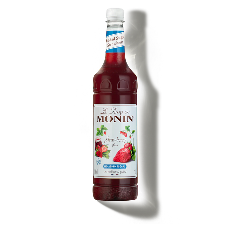 Le Sirop de MONIN Strawberry No Added Sugar