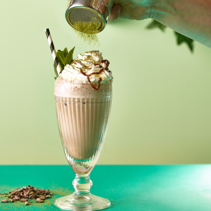 Chocolate and Pistachio frappé