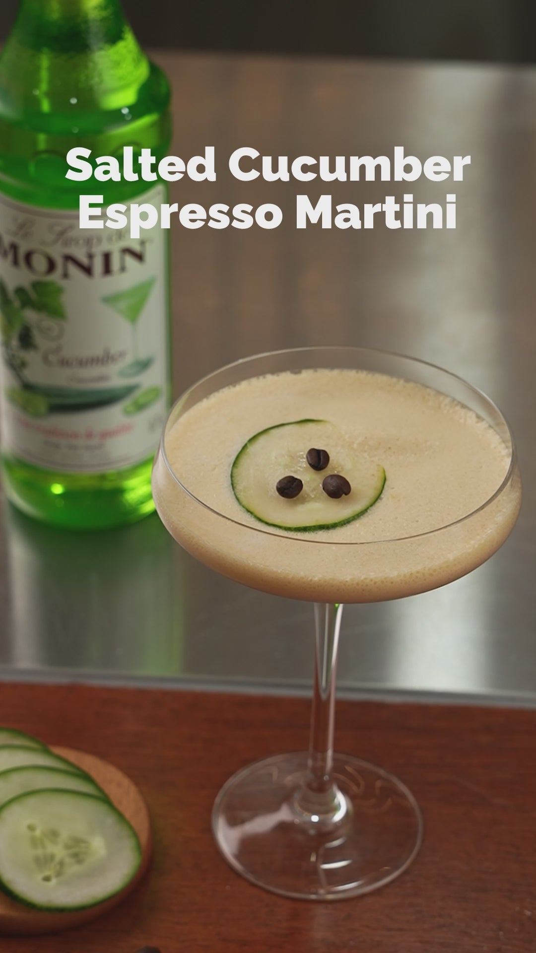 Salted Cucumber Espresso Martini
