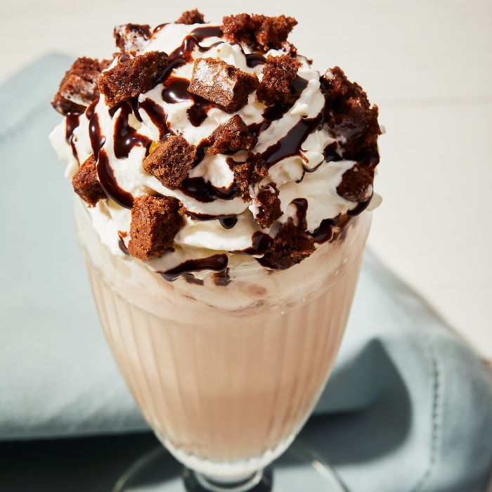 Salted Caramel Brownie Milkshake