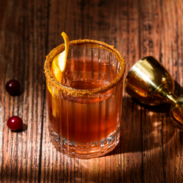 Spiced Cranberry Old Fashioned