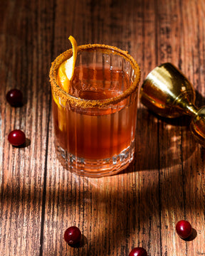 Spiced Cranberry Old Fashioned